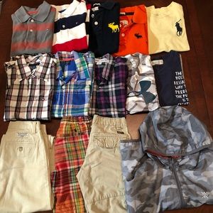14 piece Boys Bundle Size 6 Polo, Abercrombie, Gap